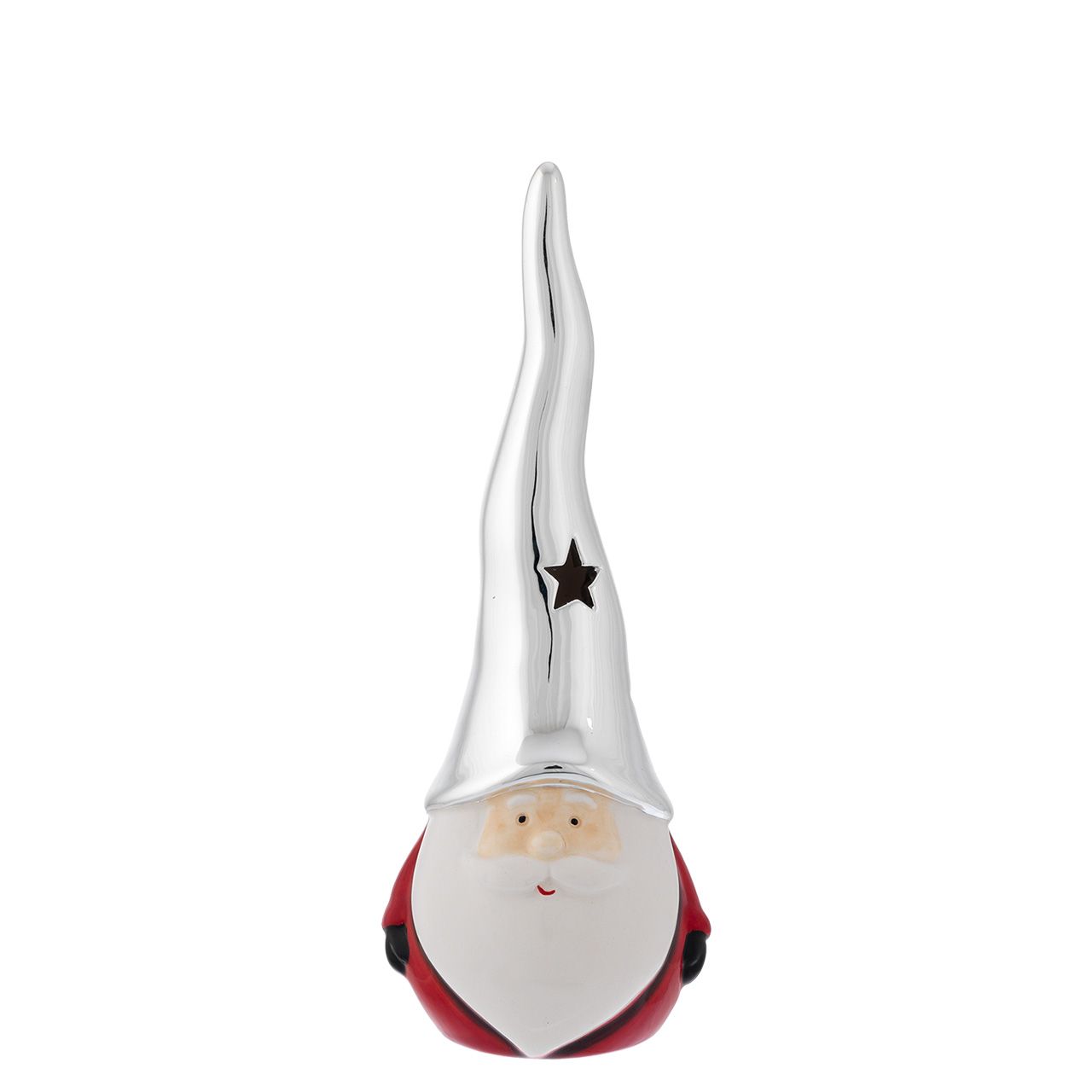 BABBO NATALE DIFFUSORE H. 18 con cappello argento